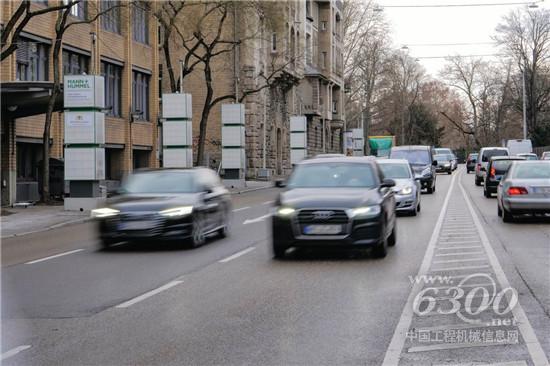 斯图加特Neckartor区的曼胡默尔立方体室外空气净化装置