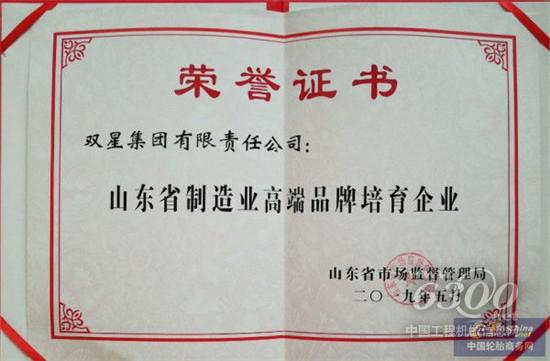 双星集团入选“山东省制造业百家高端品牌企业培育名单”