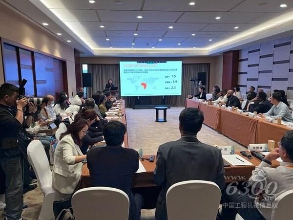 Participants exchange ideas at the Business Roundtable on China-Africa Cooperation on Renewable Energy Industry Development & Financing on 24 May 2023.