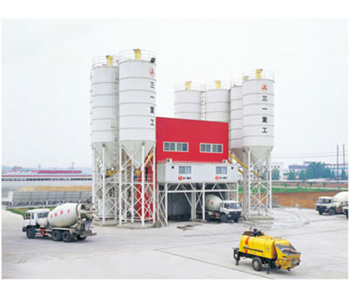 三一中国混凝土搅拌站产品施工案例