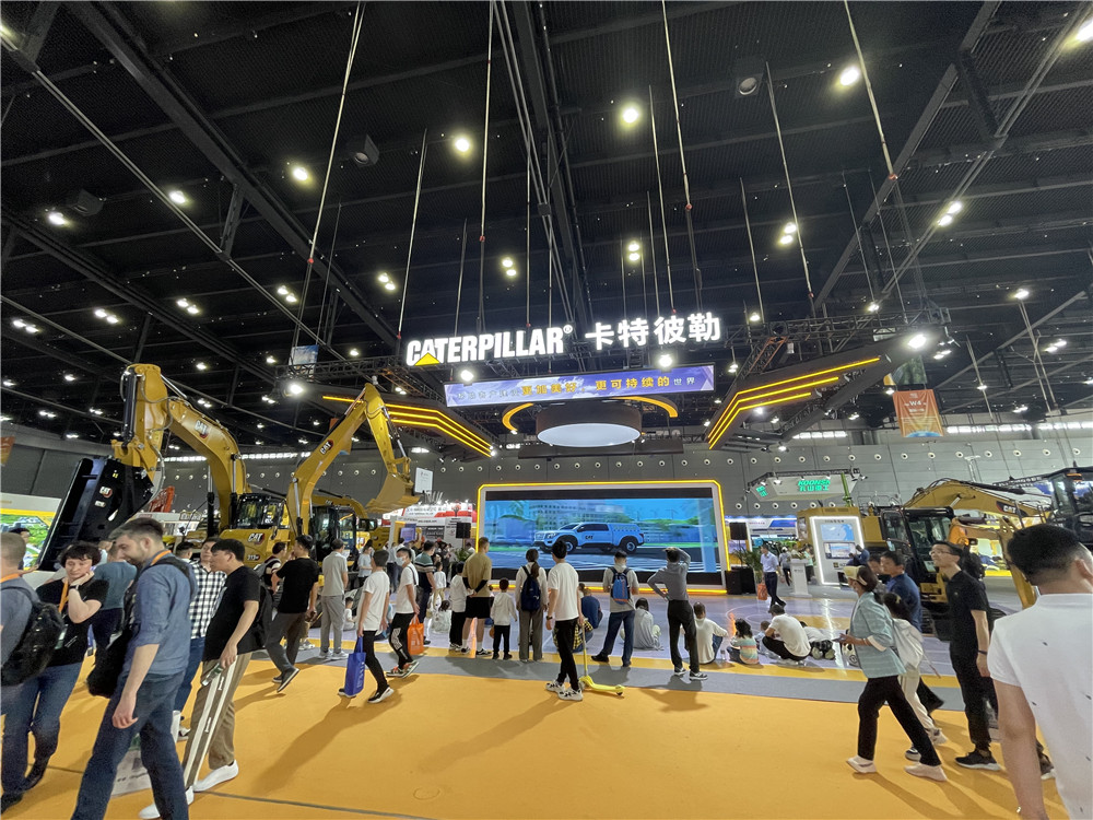 2023长沙国际工程机械展览会展台风采：卡特彼勒