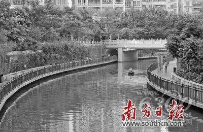 治理之后的金山河干净通透。南方日报记者 王昌辉 摄