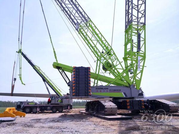 中联重科履带吊助力临西运河风电项目建设