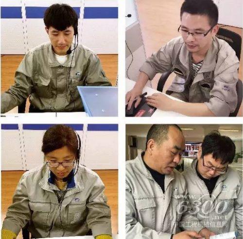 锡柴呼叫中心工作人员忙碌的身影