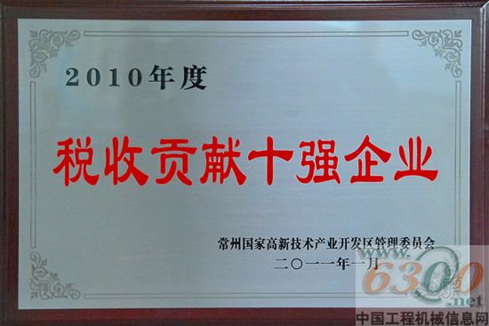 现代（江苏）荣获常州市2010年度